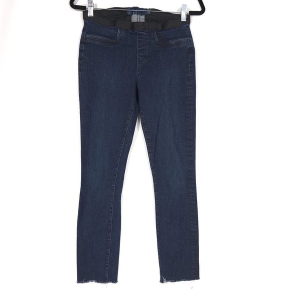HELMUT LANG Women's Jeggings Denim Size 28 USA🇺🇸MADE Elastic Waist Raw‎ Hem